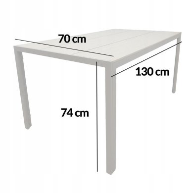 Алюминиевый садовый стол Kontrast ALLEN PRO 130 Бежевый Meb000055 фото - 5