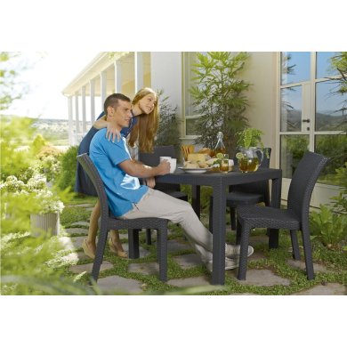 Садовий стіл Keter MELODY QUARTET Графіт - 3 Садовий стіл Keter MELODY QUARTET Графіт 255847 фото - 3