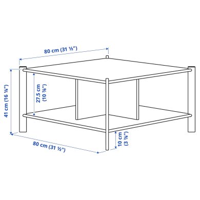 IKEA Журнальный стол JATTESTA Дерево (ИКЕА ДЖАТТЕСТ) 30538792 фото - 2