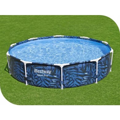 Каркасний басейн Bestway 56985 STEEL PRO 305x66 см Принт BES56985 фото - 4