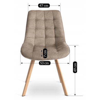 Обідній стілець Mebel Elit KATHY Бежевий ME.KATHY/BZ/D/T/K фото - 9