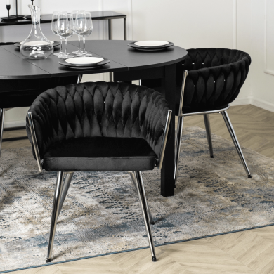 Розкладний обідній стіл Mebel Elit HARRY Чорний B.HARRY/CZ/S фото - 11