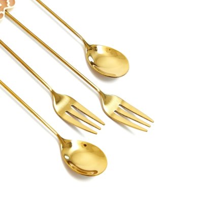 Набор столовых приборов Homla BONYA 4 шт Золотой 224666 фото - 3