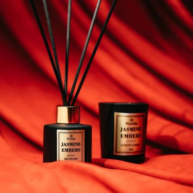 Ароматична свічка та дифузор Homla CARNIVAL Jasmine Embers 40 мл + 60 г Чорний - 7 Ароматична свічка та дифузор Homla CARNIVAL Jasmine Embers 40 мл + 60 г Чорний 239711 фото - 7