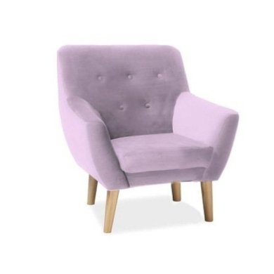 Кресло мягкое Signal Nordic 1 Velvet Антично-розовый NORDIC1V52-P
