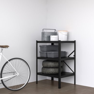 IKEA Стеллаж BROR Черный (ИКЕА BROR) 39272655 фото - 3