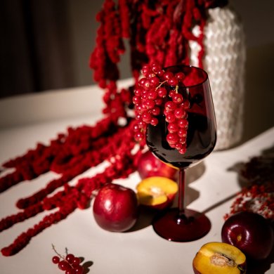 Бокал для вина Homla LOVES WHISPER 0,4 л Красный 227614 фото - 5