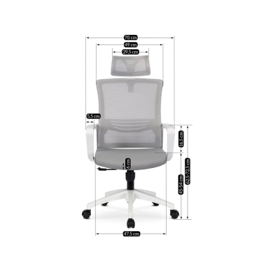 Крісло поворотне Mebel Elit ZUMA | Сірий ME.ZUMA/B/P/T/FO фото - 6