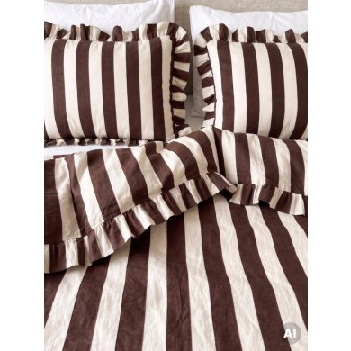 Комплект постельного белья Homla TIFFANY 160x200 см Экрю 245639 фото - 6