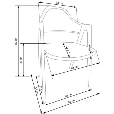 Обеденный стул Halmar K247 Белый V-CH-K/247-KR-BIAŁY фото - 2