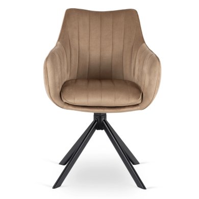 Обідній стілець Mebel Elit MUMBAI Welur Бежевий ME.MUMBAI/BZ/V/K фото - 2