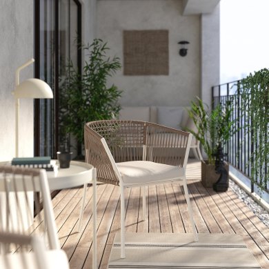 Садовий стілець SEGERON Бежевий - 6 IKEA Садовий стілець SEGERON Бежевий (ИКЕА СЕГЕРОН) 50510810 фото - 6