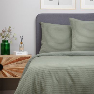 Комплект постільної білизни Homla NARO 200x220 см Зелений - 6 Комплект постільної білизни Homla NARO 200x220 см Зелений 213399 фото - 6