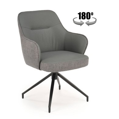 Обеденный стул поворотный Halmar K527 Пепельный V-CH-K/527-KR-POPIELATY