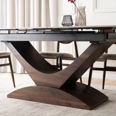 Розкладний обідній стіл Mebel Elit ALICANTE Marmur Горіх ME.ALICANTE/B/O/S160-200 фото - 10