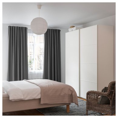 Подвійний профільний карниз VIDGA 140 см Білий - 4 IKEA Подвійний профільний карниз VIDGA 140 см Білий (ИКЕА VIDGA) 29428266 фото - 4