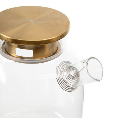 Чайник заварник Homla KUBBE 1,8 л Прозрачный 225364 фото - 4