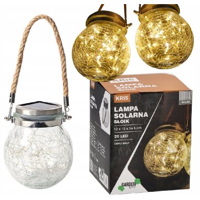 Світильник на сонячній батареї Garden Line KRIS Прозорий SOL3682 фото - 2