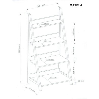 Стеллаж Signal MATIS A Дуб MATISA фото - 2