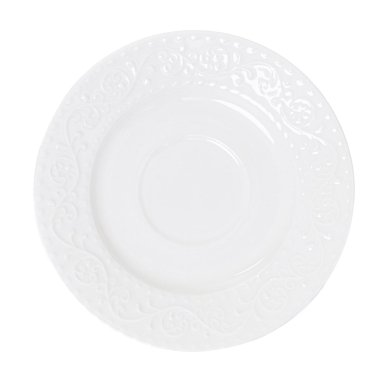 Чашка з блюдцем Homla SYLIA 250 мл | Білий 213943 фото - 3