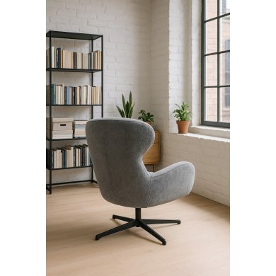 Кресло мягкое поворотное Kontrast LOUIS Темно-серый 5.01.84274 фото - 6