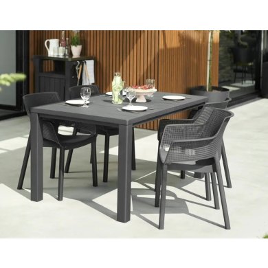 Садовый стол Keter JULIE Графит - 2 Садовый стол Keter JULIE Графит 246186 фото - 2