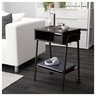 IKEA Приліжкова тумба SETSKOG Чорний (ИКЕА SETSKOG) 70338041 фото - 3