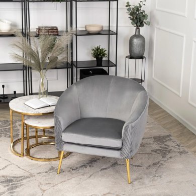 Кресло мягкое Mebel Elit STELLA Welur Серый ME.STELLA/P/ZL/V/FW фото - 7