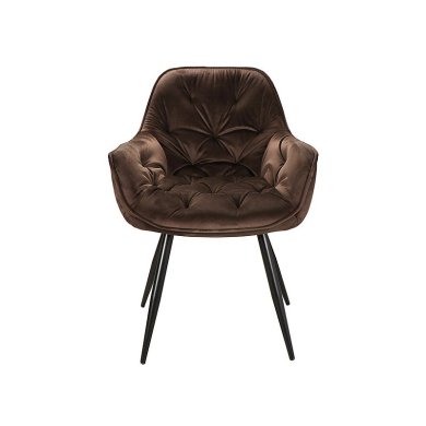 Обеденный стул Signal Cherry Velvet Темно-коричневый CHERRYVCBR фото - 3