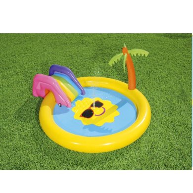 Надувний дитячий басейн Bestway 53071 237х201х104 см Принт - 5 Надувний дитячий басейн Bestway 53071 237х201х104 см Принт BES53071 фото - 5