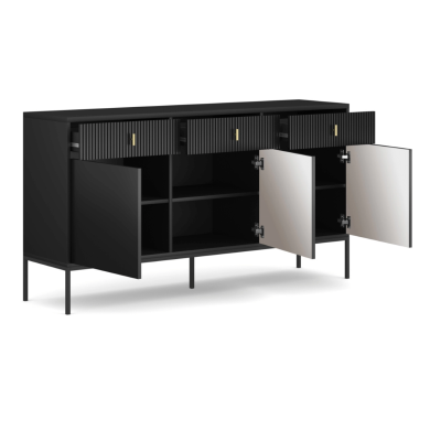 Комод Mebel Elit MARCOS Черный W.MAGGIORE/CZ/KOM3D3S фото - 2