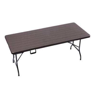 Складной туристический стол Garden Line 180 см Коричневый - 3 Складной туристический стол Garden Line 180 см Коричневый ZUM0988 фото - 3