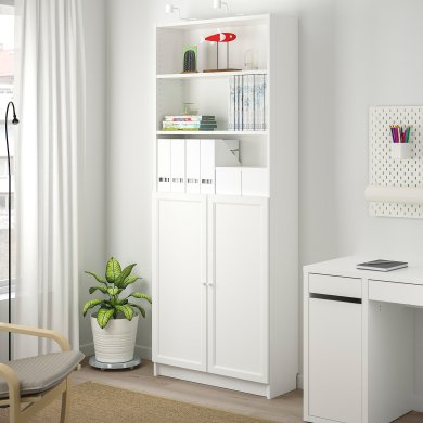 IKEA Стелаж BILLY/OXBERG Білий (ИКЕА БИЛЛИ/ОКСБЕРГ) 29281066 фото - 3