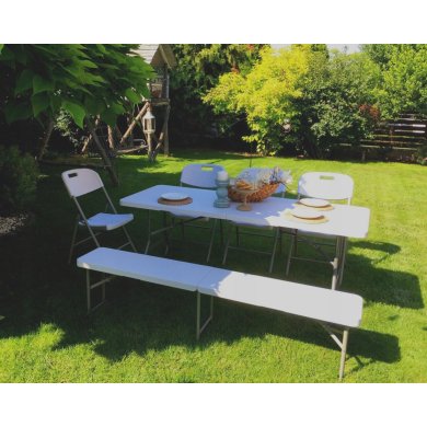 УЦІНКА Складаний туристичний стіл Kontrast PARTY 180 см Білий brak/5.04.27390 фото - 15