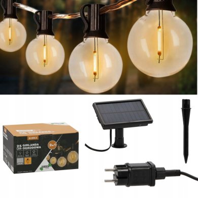 Декоративная гирлянда на солнечной батарее Garden Line 25 LED 7,5 м Теплый-белый - 2 Декоративная гирлянда на солнечной батарее Garden Line 25 LED 7,5 м Теплый-белый SOL1304 фото - 2