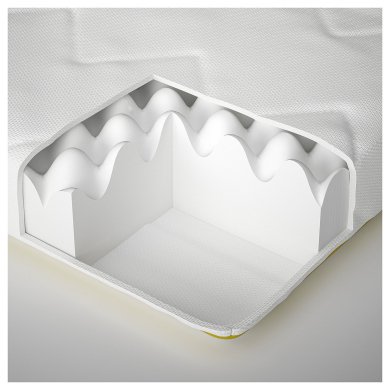 IKEA Беспружинный матрас для детской кровати UNDERLIG 70x160 см Белый (ИКЕА ПОДЗЕМНЫЙ) 60593758 фото - 5