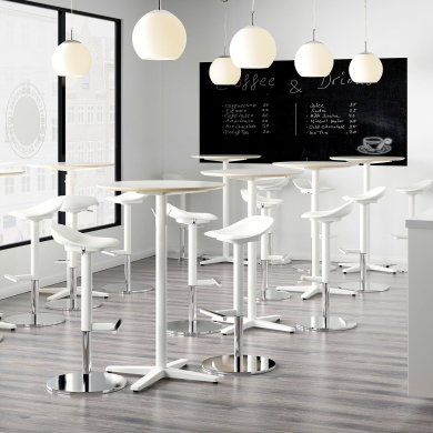 IKEA Барний табурет JANINGE Білий (ИКЕА JANINGE) 70246089 фото - 5