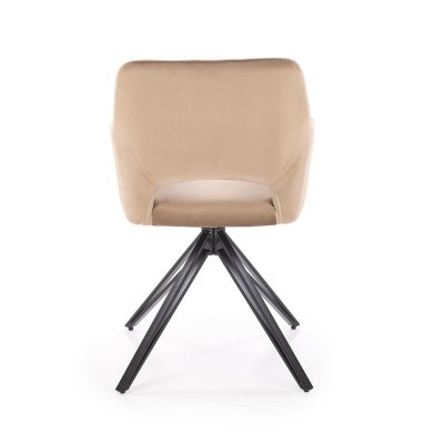 Обідній стілець поворотний Halmar K535 Бежевий V-CH-K/535-KR-BEŻOWY фото - 6