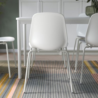 IKEA Обеденный стол LIDAS Белый (ИКЕА ЛИДАС) 39481381 фото - 5