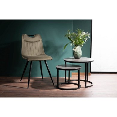 Обеденный стул Signal Orfe Velvet Оливковый ORFEVCOL фото - 5