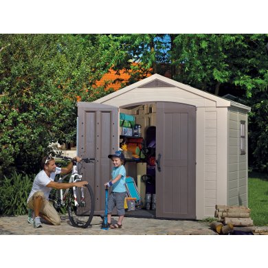 Садовый домик Keter FACTOR 257х182х243 см Бежевый 230451-1 фото - 13
