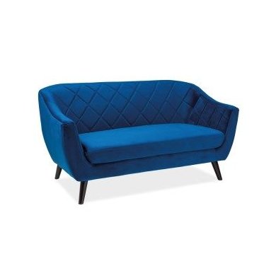 Диван Signal Molly 2 Velvet | Синий / Венге (Bluvel 86) MOLLY2V86GR-P