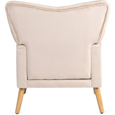 Кресло мягкое Mebel Elit BUNNY Welur Бежевый - 6 Кресло мягкое Mebel Elit BUNNY Welur Бежевый ME.BUNNY/BZ/DK/V/FW фото - 6