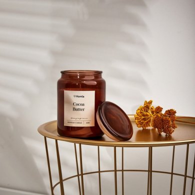 Ароматическая свеча Homla MAEL Cocoa Butter 530 г Коричневый - 5 Ароматическая свеча Homla MAEL Cocoa Butter 530 г Коричневый 234710 фото - 5