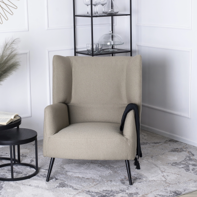 Кресло мягкое Mebel Elit LARSEN Светло-коричневый ME.LARSEN/BR/T/FW фото - 11