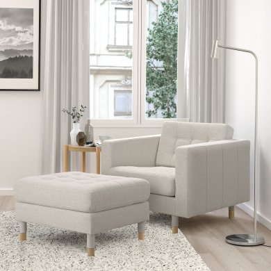 IKEA Підставка для ніг LANDSKRONA Бежевий (ИКЕА ЛАНДСКРОН) 99435329 фото - 4