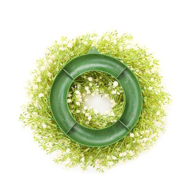 Вінок Homla CLADEL 36 см | Зелений / Кремовий - 2 Вінок Homla CLADEL 36 см | Зелений / Кремовий 213077 фото - 2