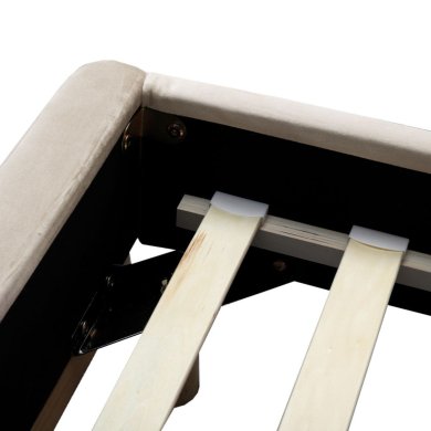 Ліжко Homla KARALIUS Welur 140x200 см Бежевий - 5 Ліжко Homla KARALIUS Welur 140x200 см Бежевий 212484 фото - 5