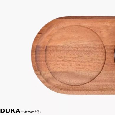 Сервірувальний набір Duka FRIGG | Дерево / Білий 1215737 фото - 4