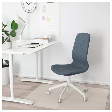 IKEA Офісне крісло LANGFJALL Синій (ИКЕА ЛАНГФЬЯЛЛЬ) 29252511 фото - 8